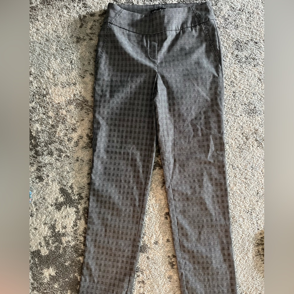 Stretch Plaid Trouser Pant